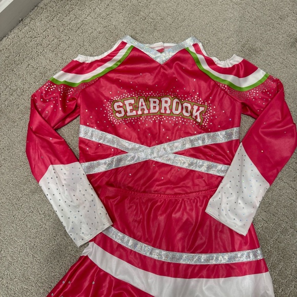 Disney Zombies Seabrook Cheerleader Costume Girls Size 10/12 - Picture 2 of 6